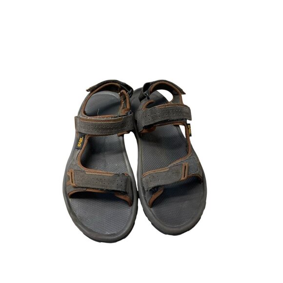 Teva Men's Katavi 2 Black Olive Suede Hiking Sandals 1019192 Size 10 - Picture 2 of 7